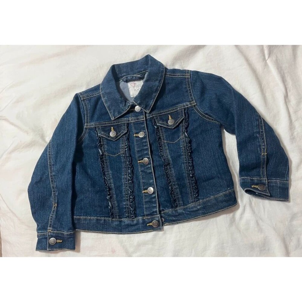 Denim jacket jeans size 4T blue ruffles